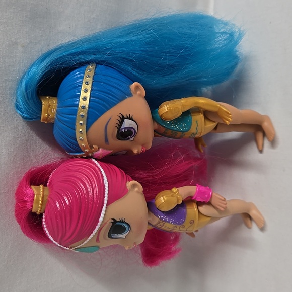 Shimmer & Shine LOT Little Golden Book & 2 Dolls Genie Mattel Viacom Nickelodeon - Picture 4 of 17